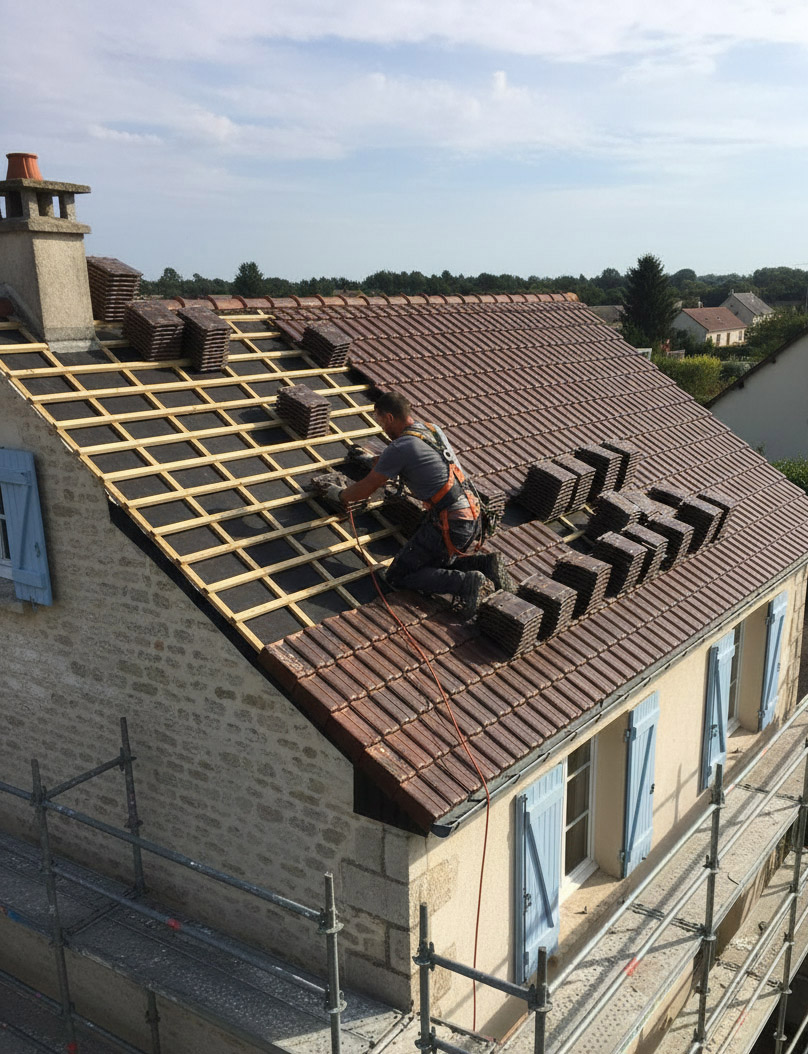 Chantier couverture rigoureux